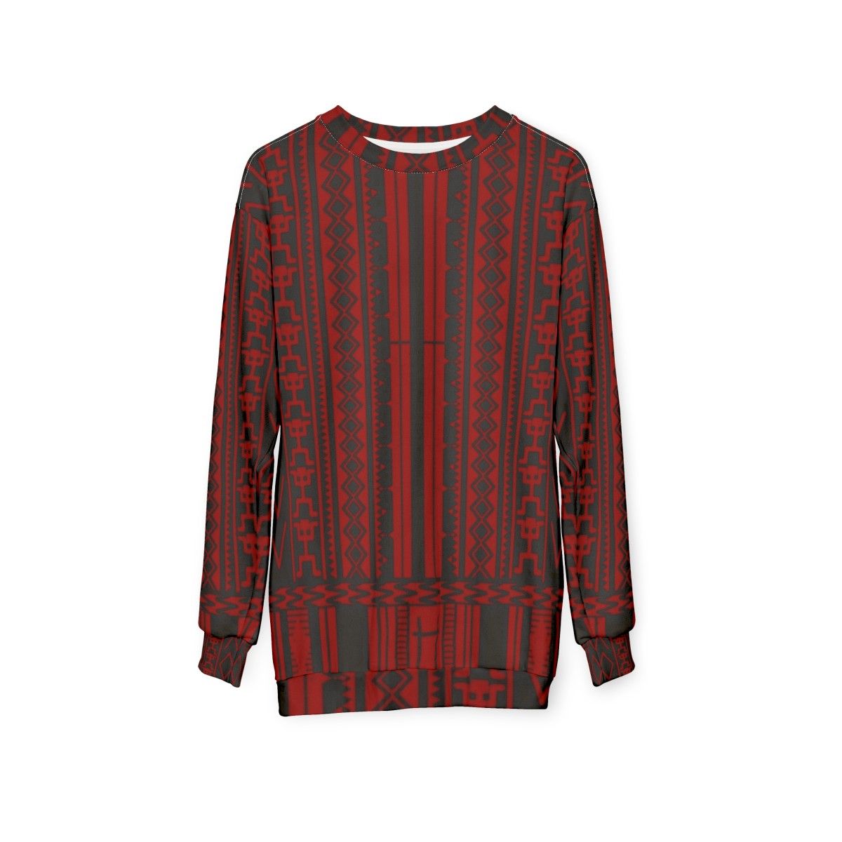 Ifugao Weave Sweatshirt with Tribal Patterns - hanging