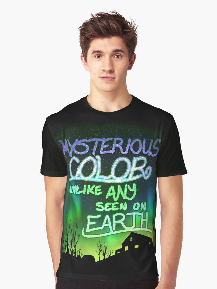 Mysterious "Color Out of Space" graphic t-shirt, inspired by the works of H.P. Lovecraft - Men