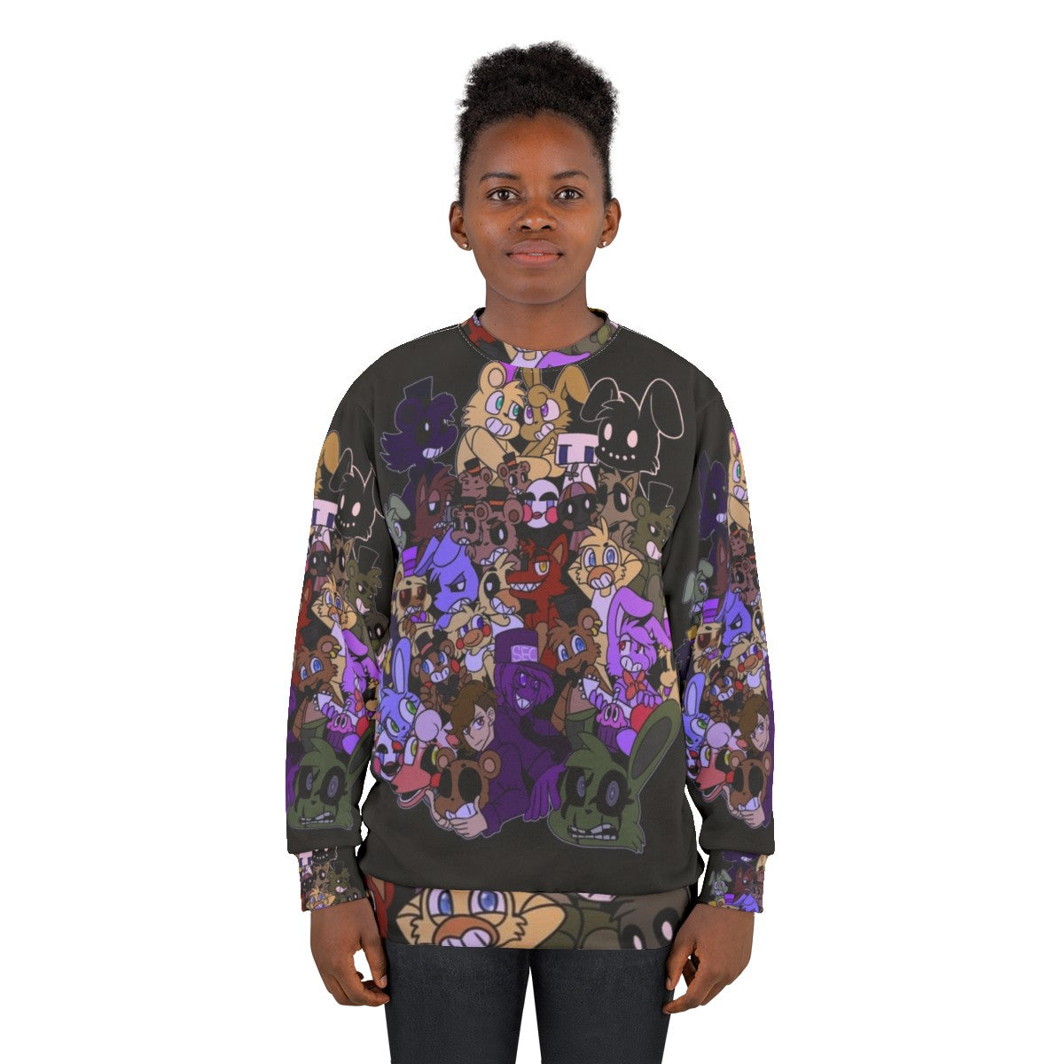 FNAF Sweatshirt featuring Five Nights at Freddy's characters - women