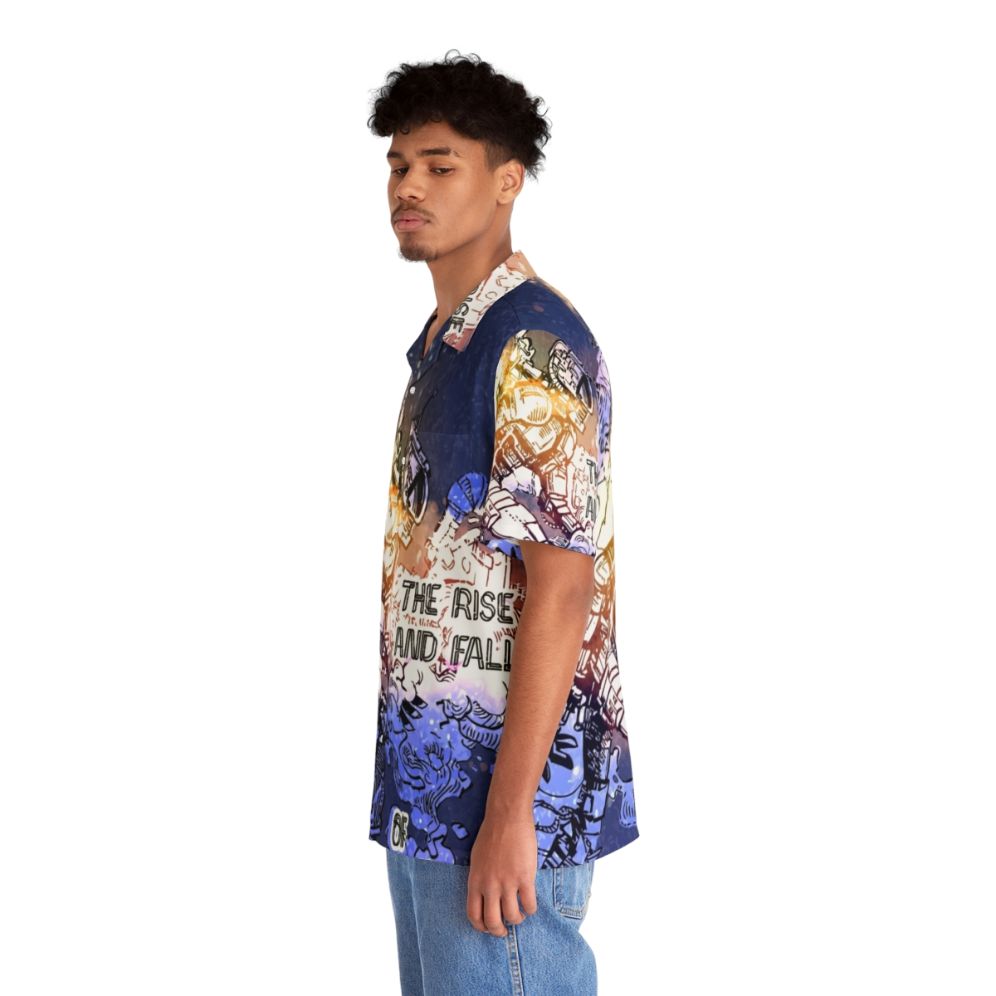 Cyberpunk Hawaiian Shirt featuring Sanctuary Moon and Murderbot Diaries characters - People Left