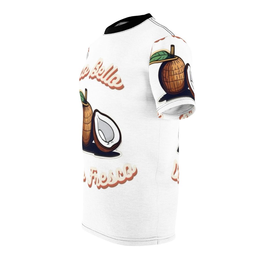 Coconut Beach Summer T-Shirt with tropical design - men left