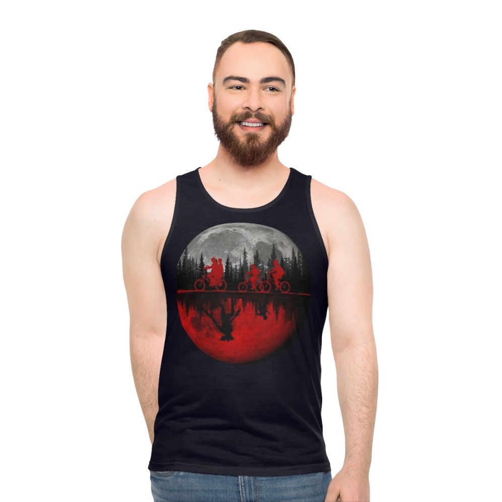 Stranger Things Moon Design Unisex Tank Top - men