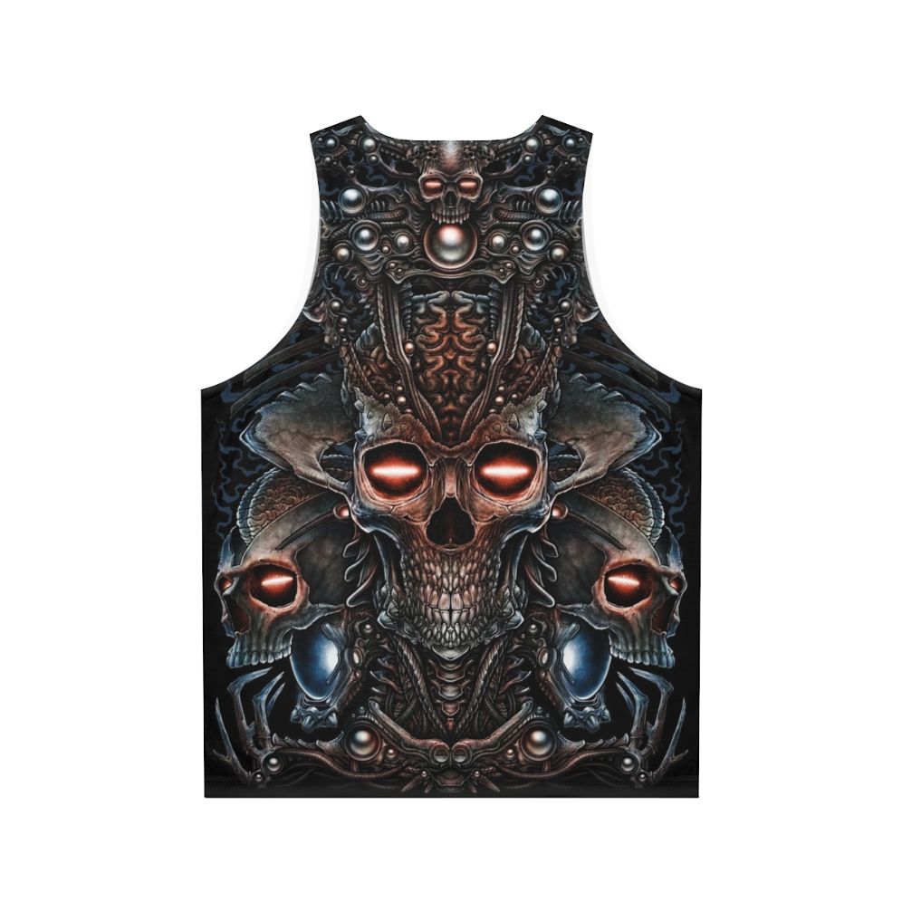 Skeleton Alien Unisex Tank Top - Back