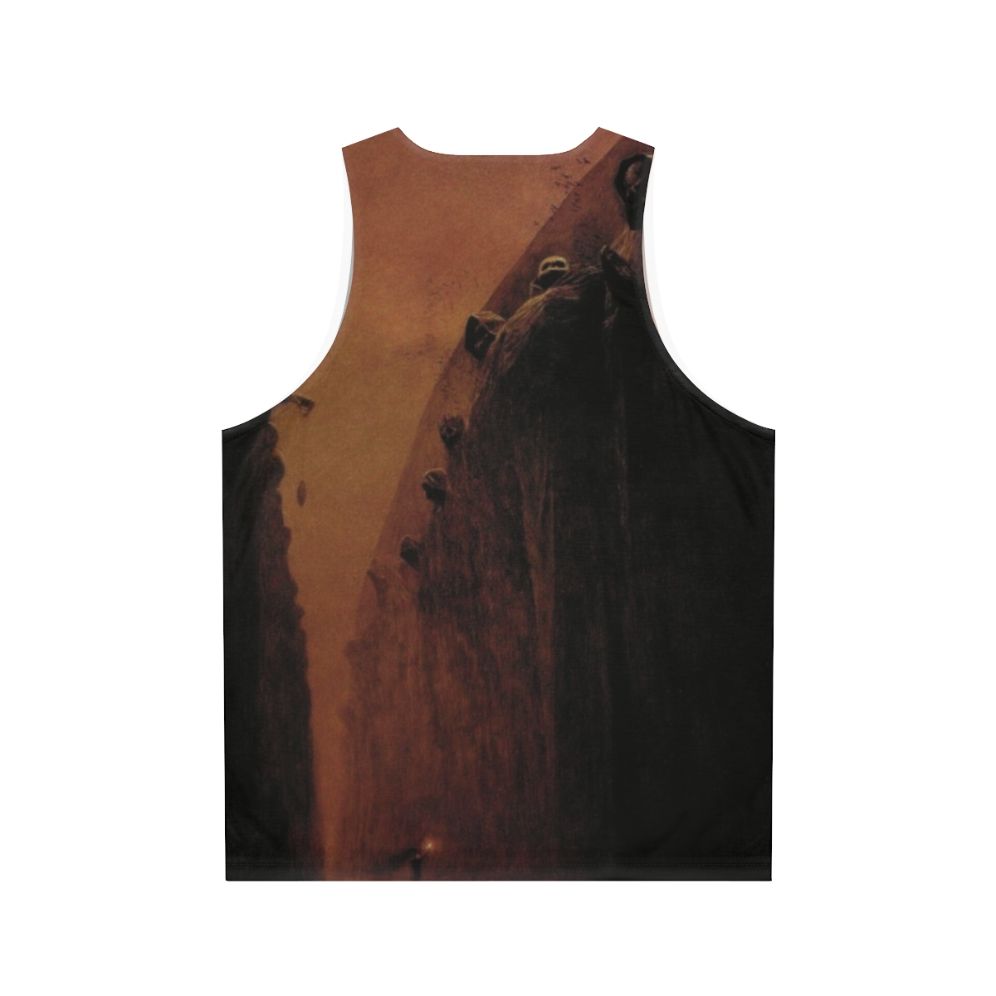 Zdzislaw Beksinski dark art unisex tank top - Back