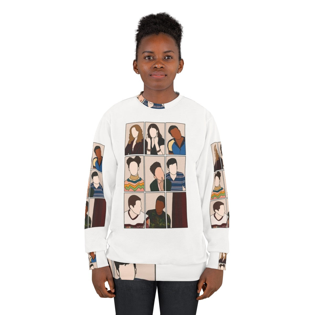 Sex Education Cast Sweatshirt featuring Otis Milburn and Maeve Wiley - women