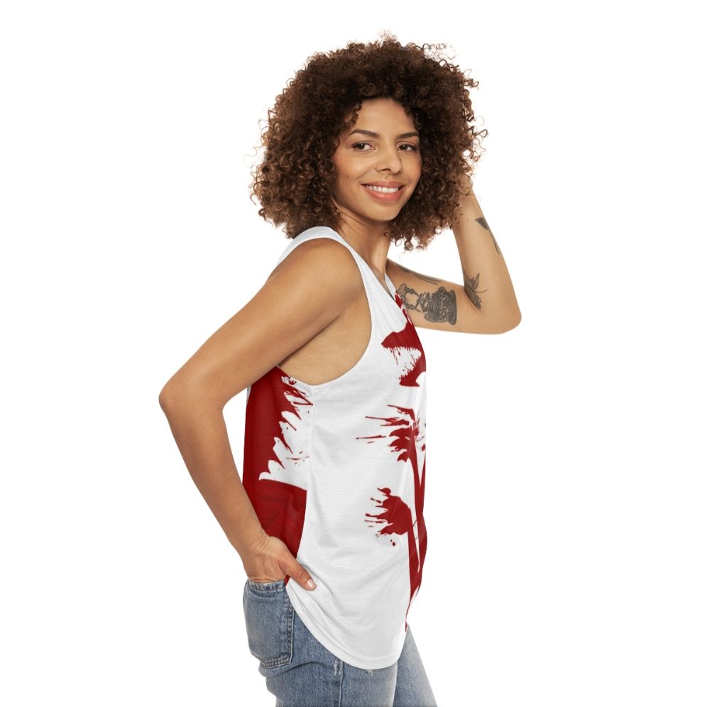 Unisex dragon-inspired tank top - women side