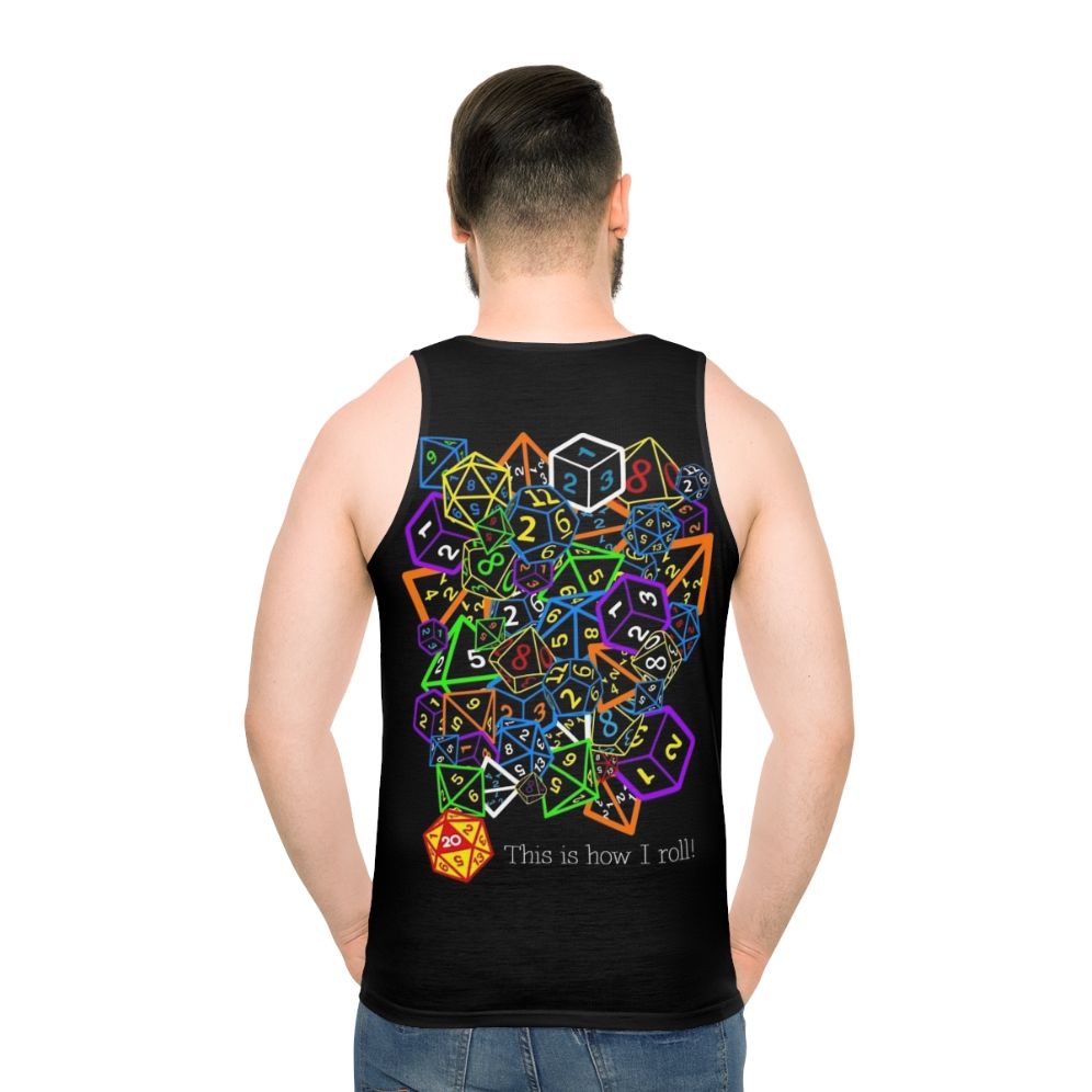 Dungeons and Dragons Dice Unisex Tank Top - men back