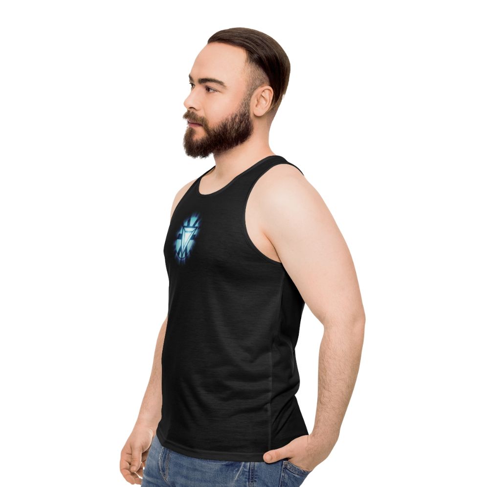 Marvel Iron Man Arc Reactor Unisex Tank Top - men side