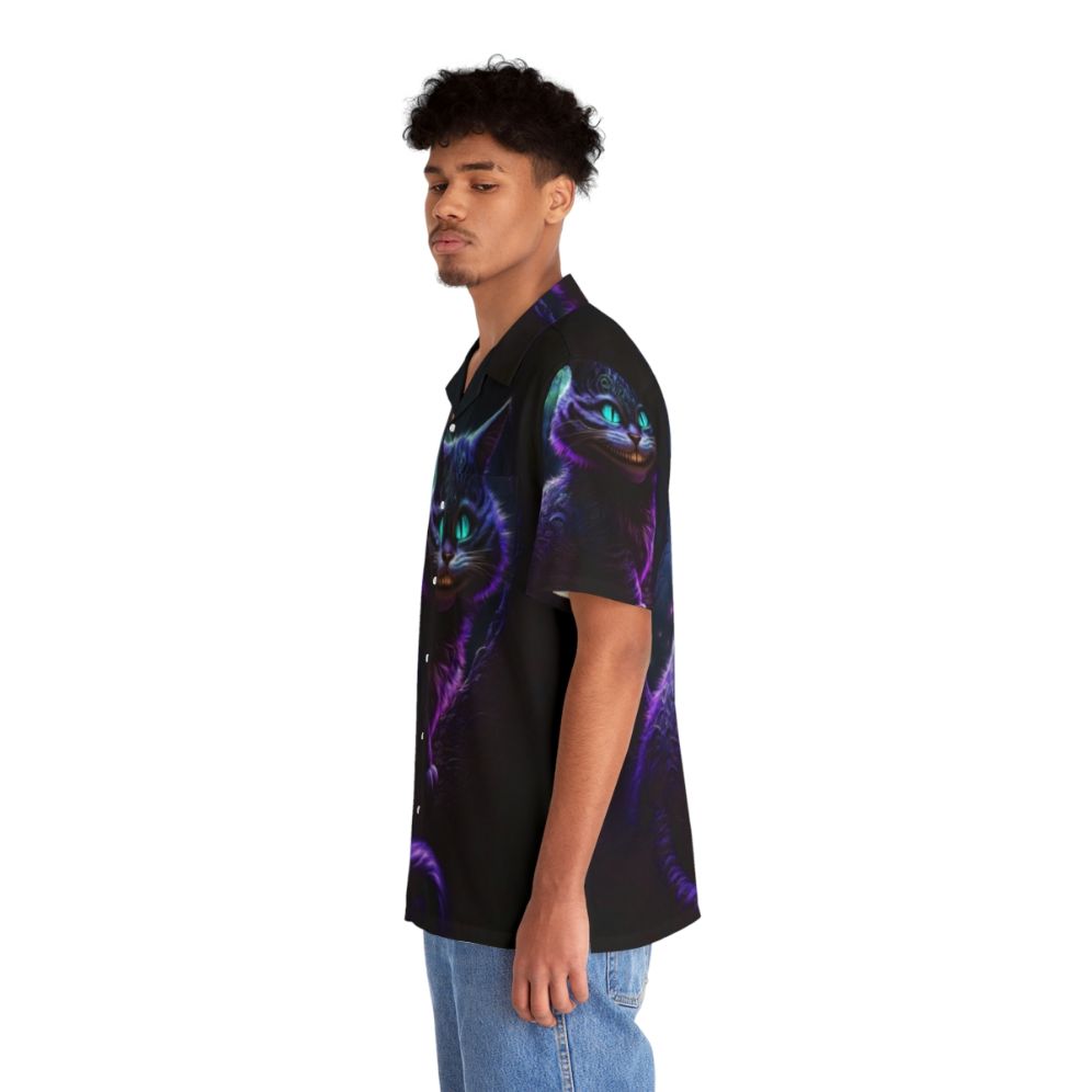 Cheshire Cat Abstract Hawaiian Shirt - People Left