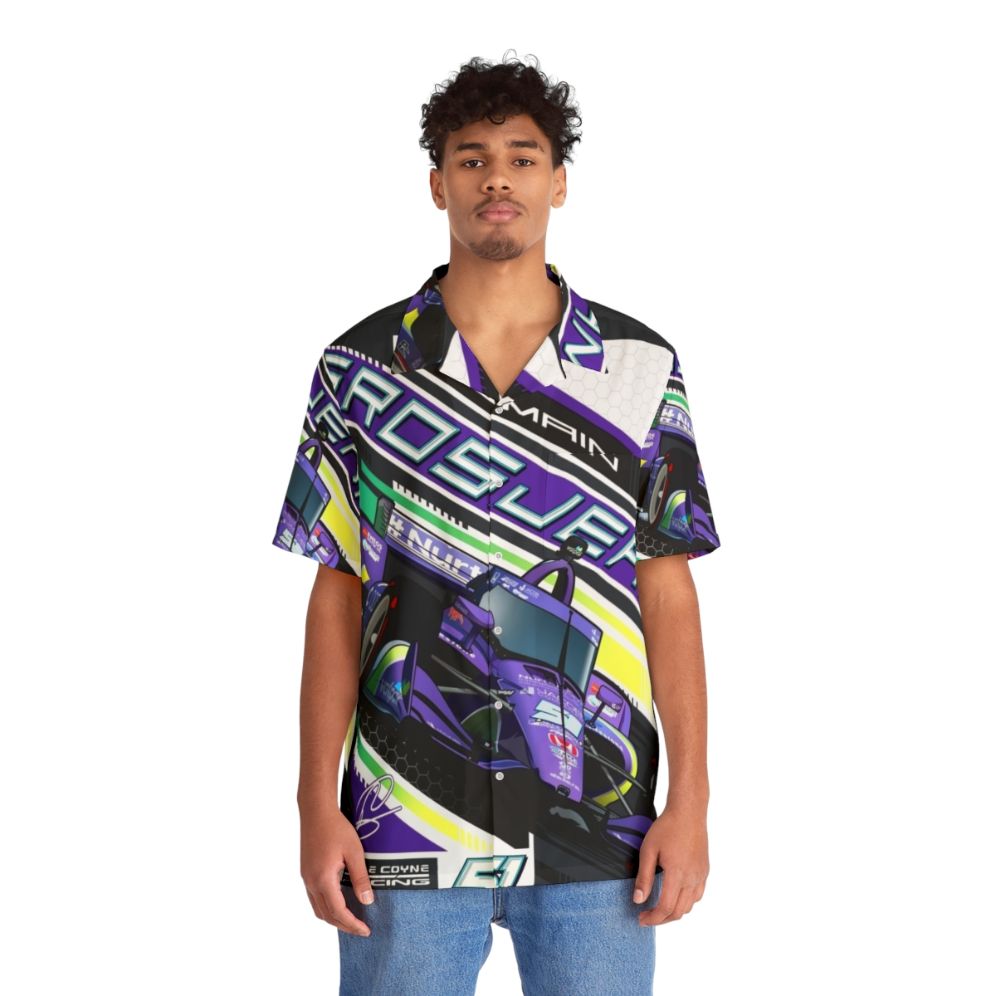 Romain Grosjean Indycar 51 Hawaiian Shirt - People Front