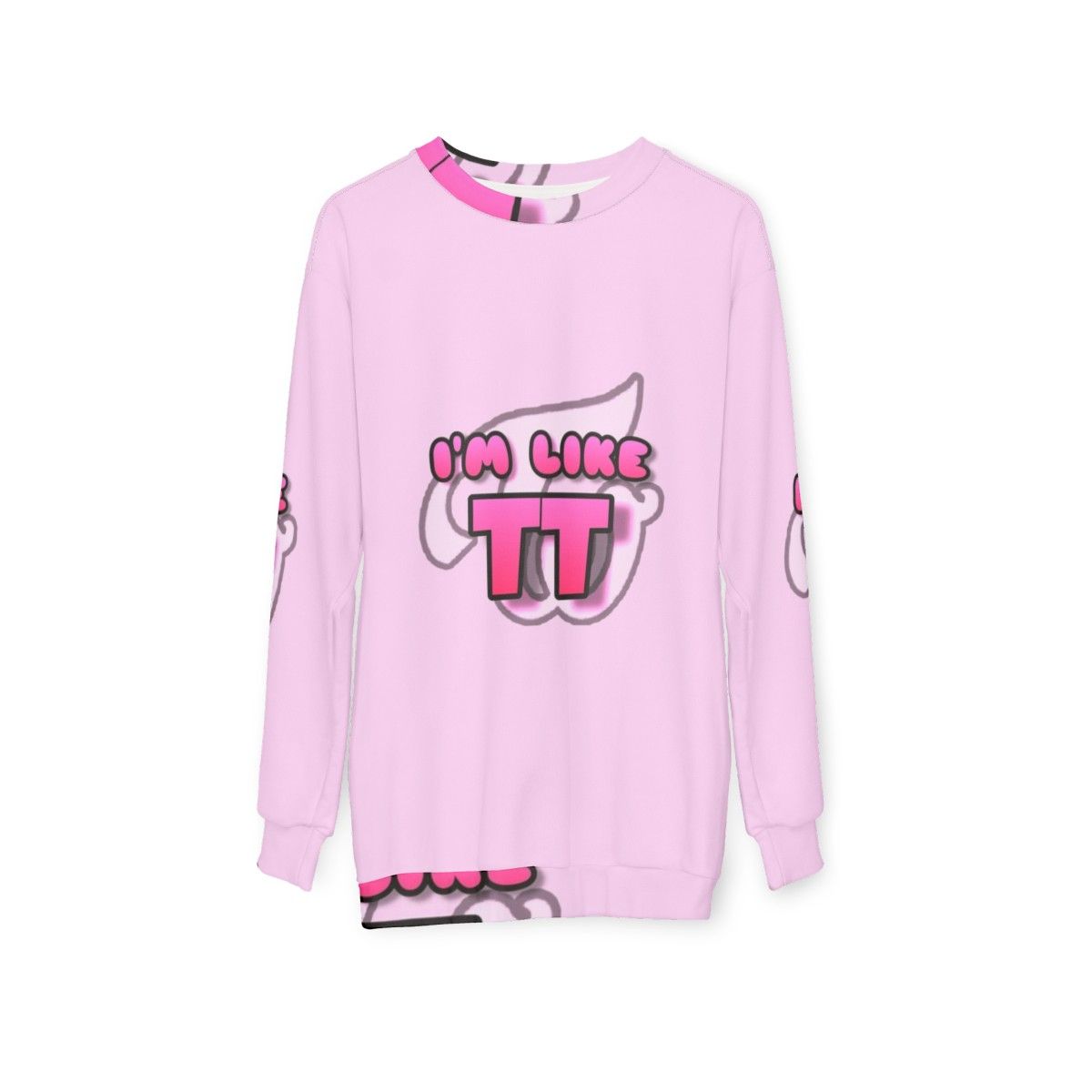 Twice "TT" Kpop Sticker Sweatshirt - hanging