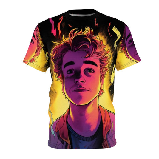 Vintage 80s style Stranger Things inspired fan art graphic t-shirt