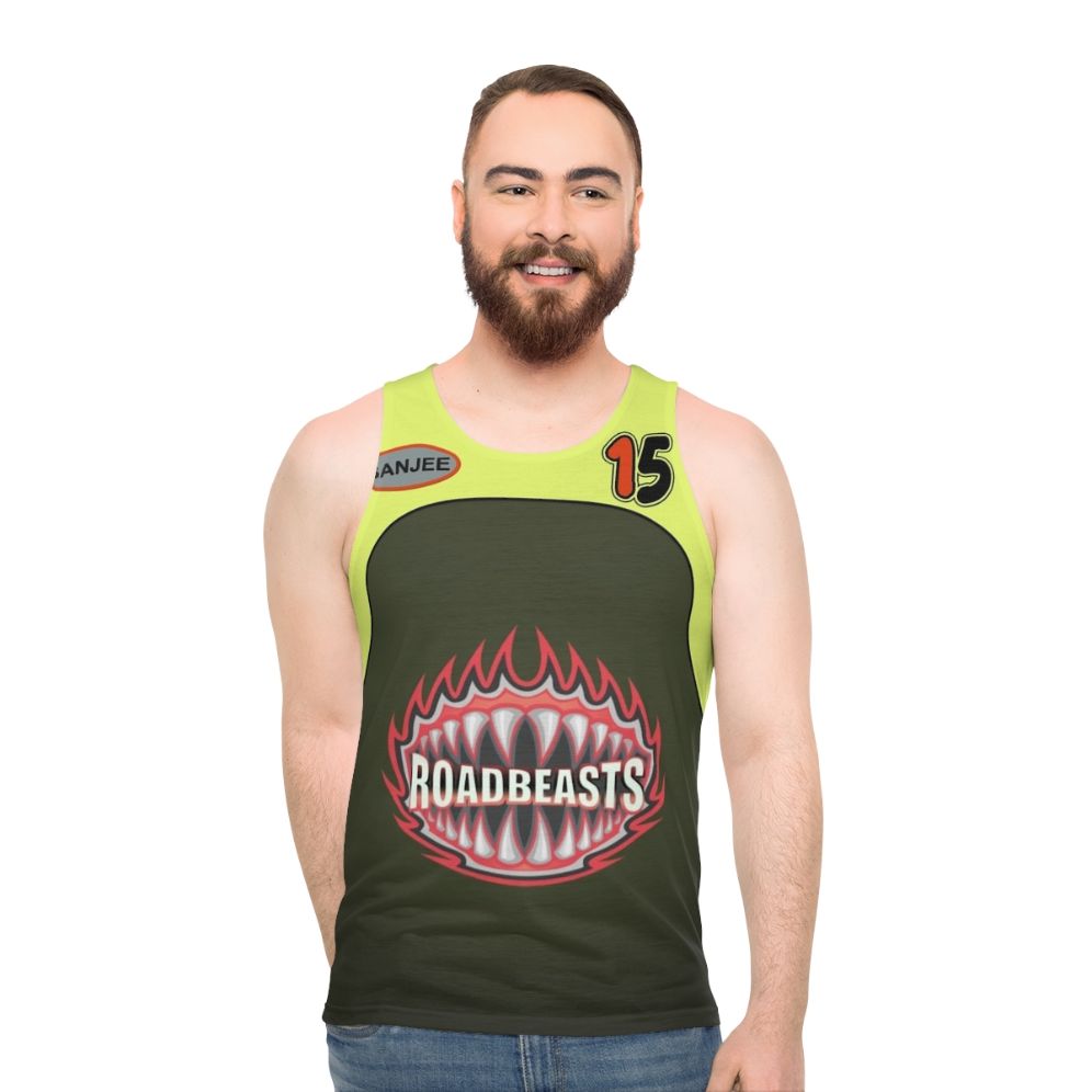 Hot Wheels Acceleracers Unisex Tank Top featuring Banjee Castillo - men