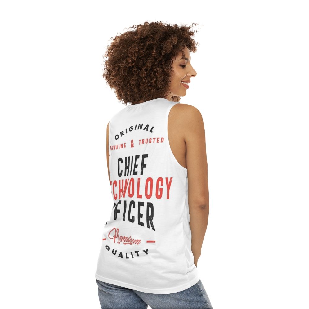 Chief Technology Officer Unisex Tank Top - women back