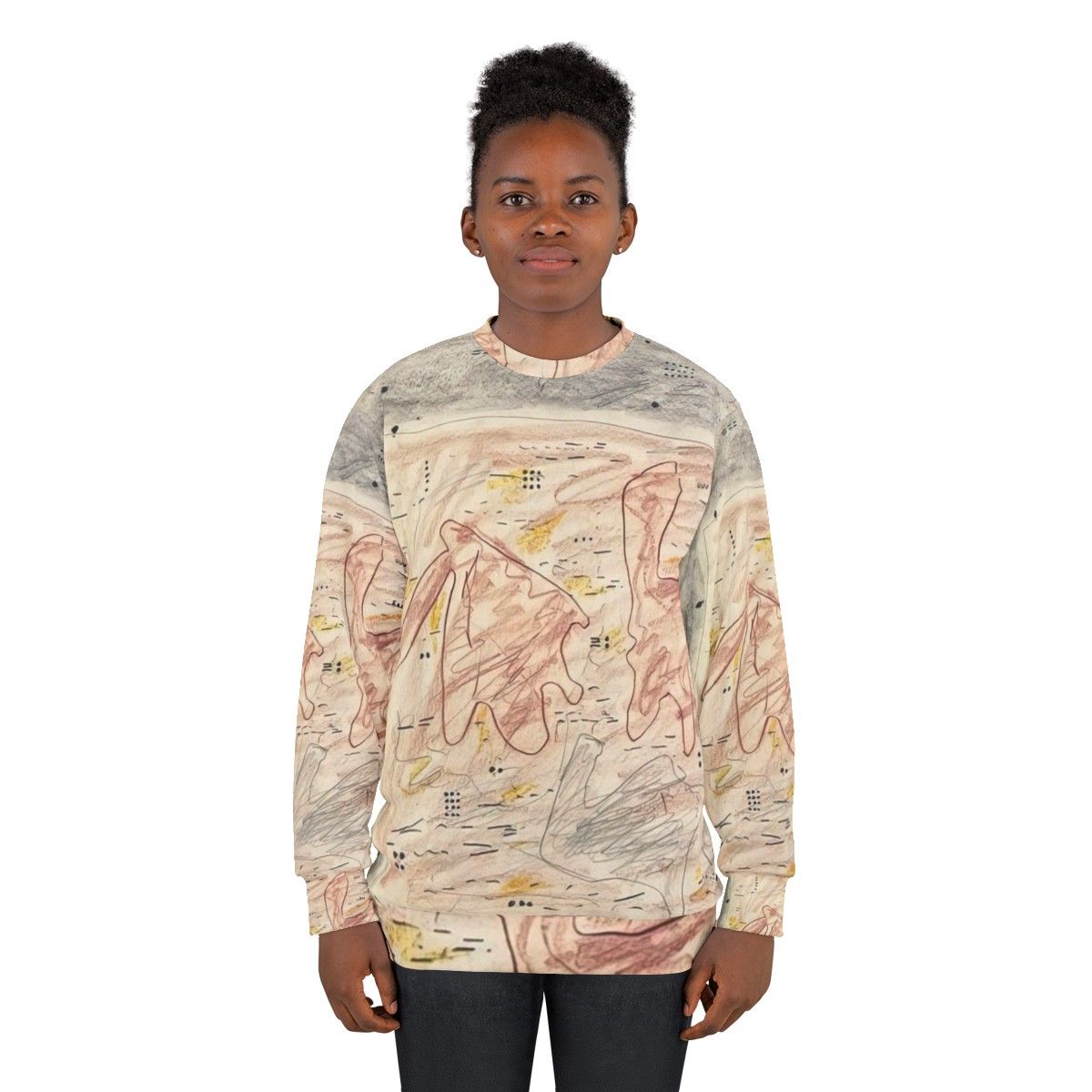 Gene Davis Artwork Abstract Sweatshirt - women