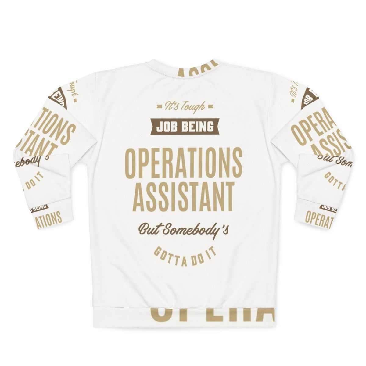 Operations Assistant Sweatshirt with Graphic Design - Back