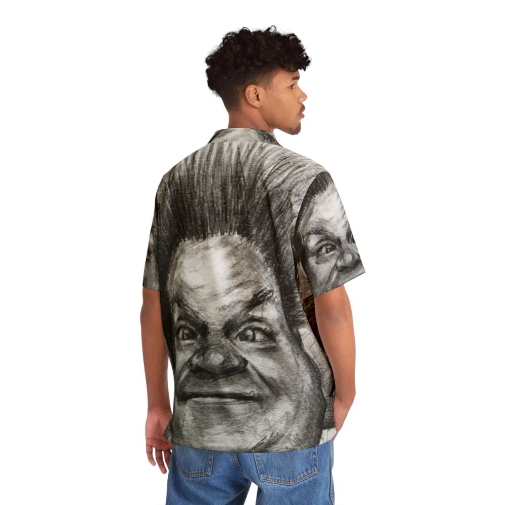 Chris Farley Portrait Sketch Hawaiian Shirt - People Back