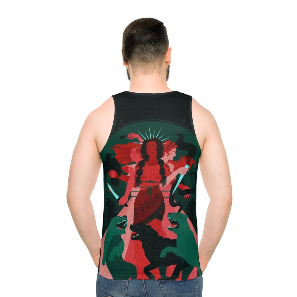 Hecate Unisex Mythology Inspired Tank Top - men back