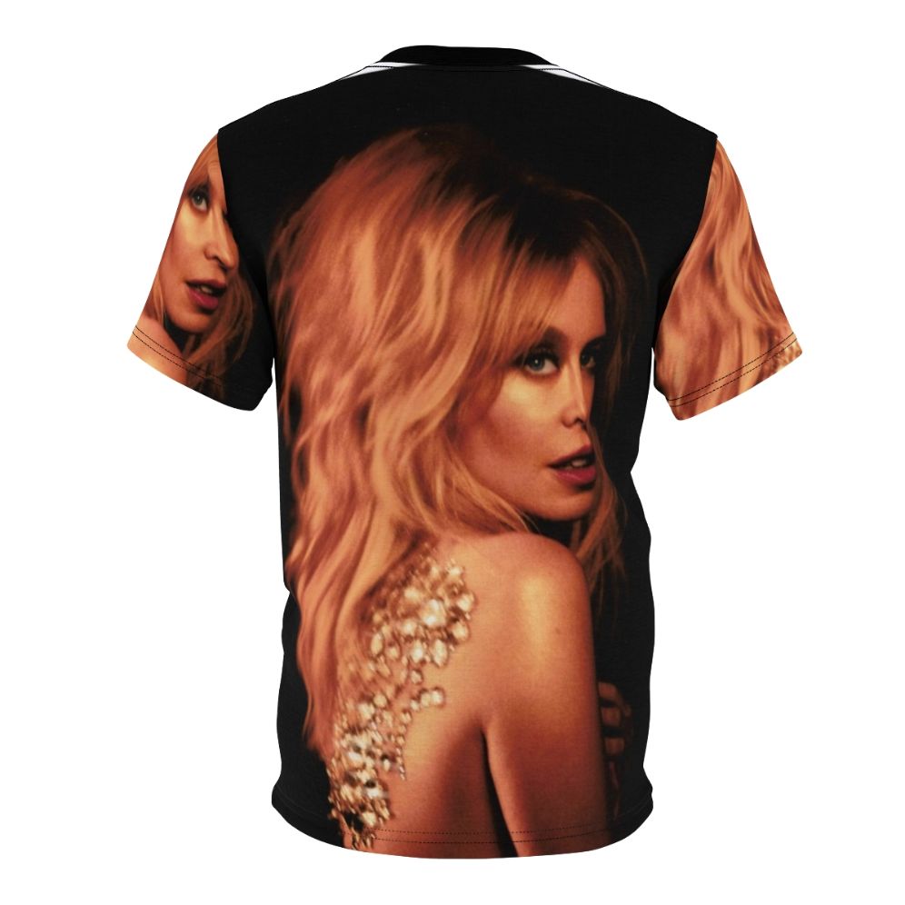 Shimmering gold t-shirt inspired by Kylie Minogue's music and fashion - Back