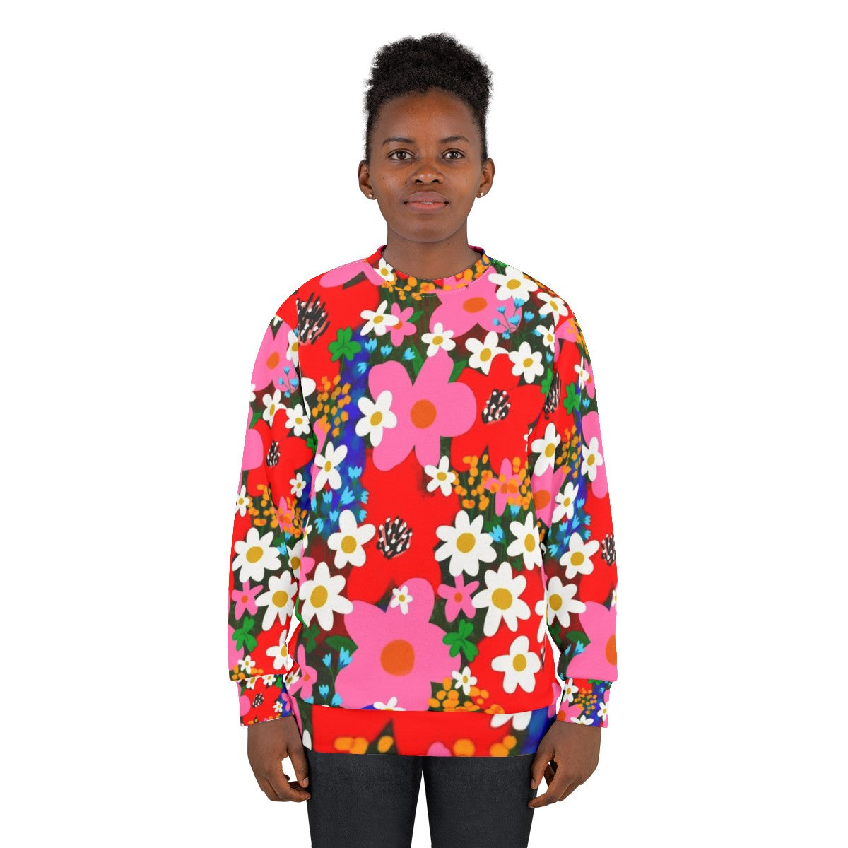 Flower Power Floral Sweatshirt - women