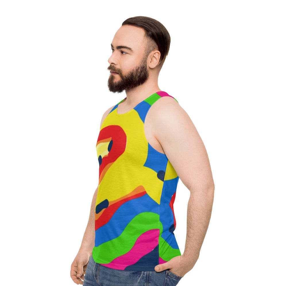 Unisex graphic tank top with various designs - men side