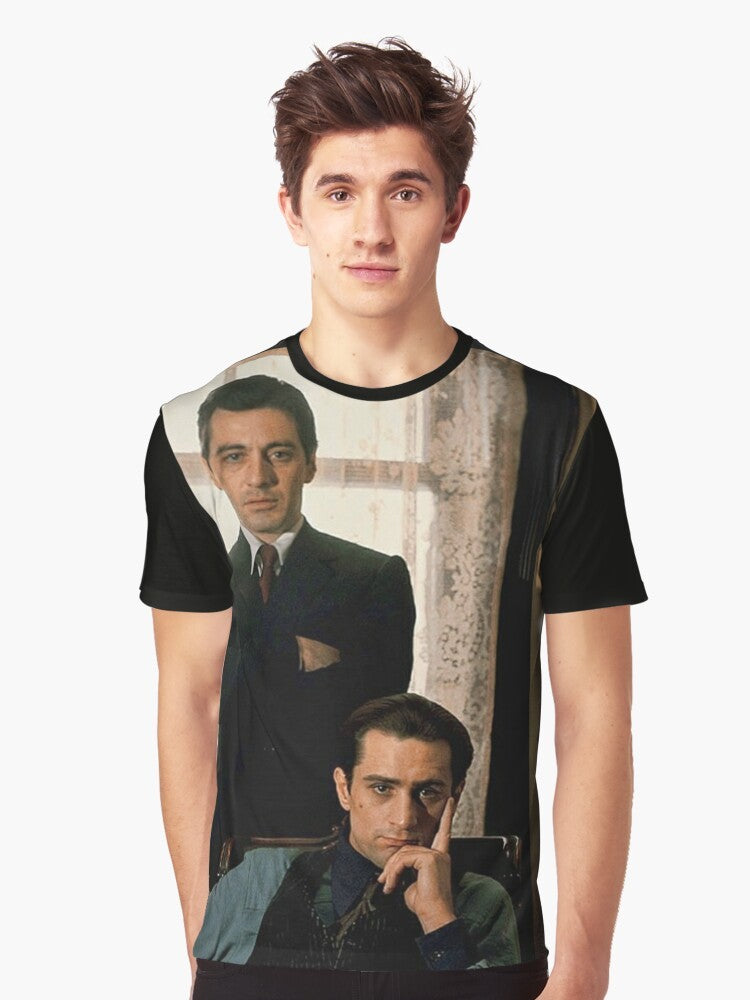 The Godfather movie graphic t-shirt featuring Al Pacino and Robert De Niro - Men