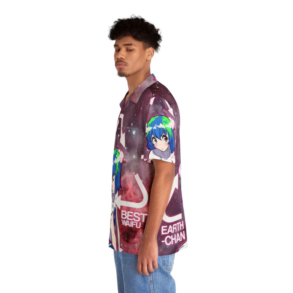 Eco-Friendly Earth Chan Hawaiian Shirt - People Left