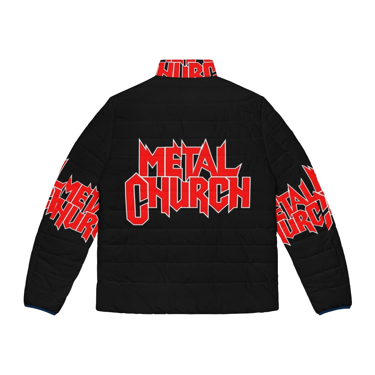 Metalchurch Puffer Jacket - Heavy Metal Band Merchandise - Back