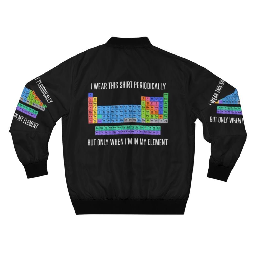 Funny Chemistry Periodic Table Bomber Jacket for Women and Men - Back