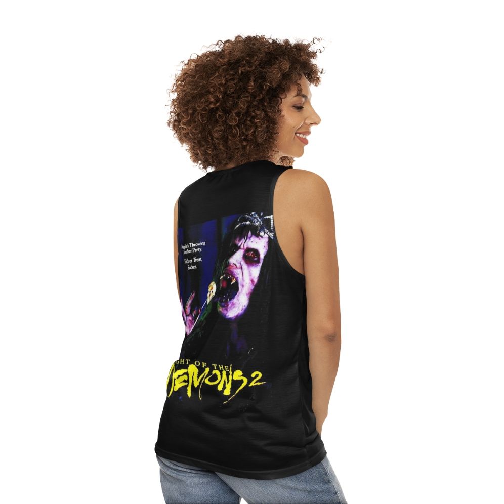 Graphic "Night of the Demons 2" unisex tank top - women back