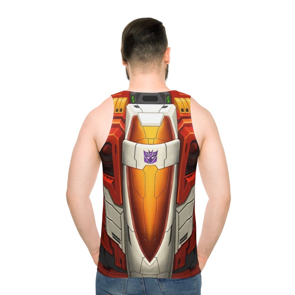 Transformers Starscream Decepticon Unisex Tank Top - men back