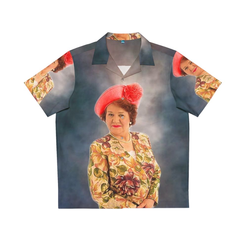 Hyacinth Bucket Hawaiian Shirt with Tropical Floral Pattern