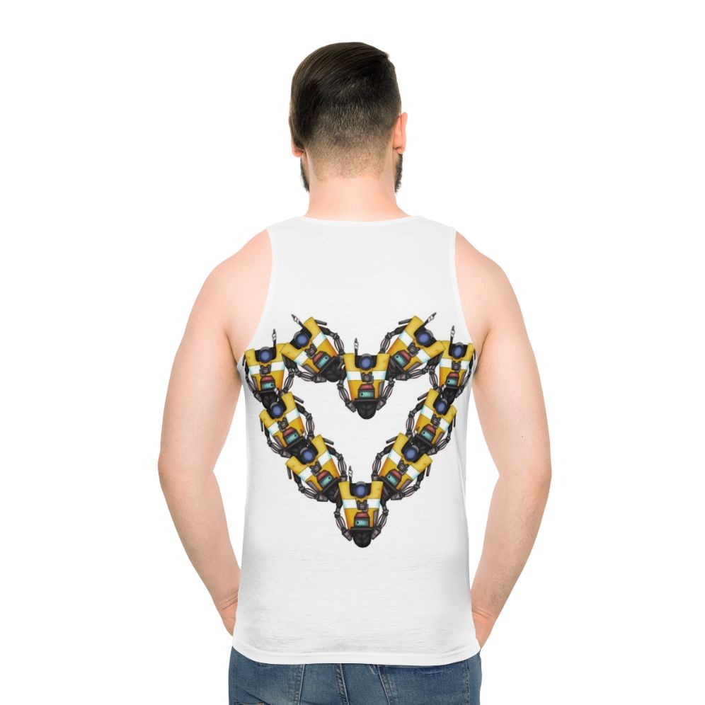 Borderlands Claptrap Heart Unisex Tank Top - men back