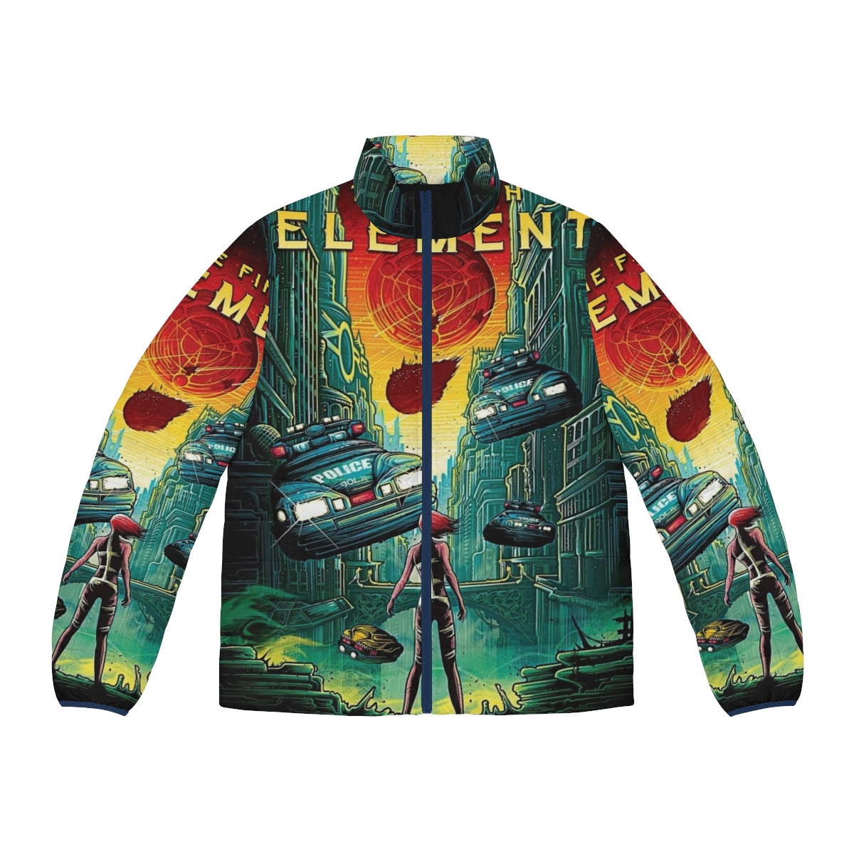 The Fifth Element Leeloo Puffer Jacket - Iconic Sci-Fi Fashion Piece