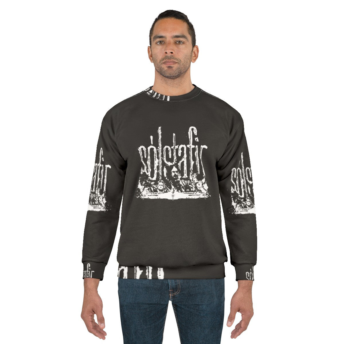 Solstafir Logo Black Metal Sweatshirt - men