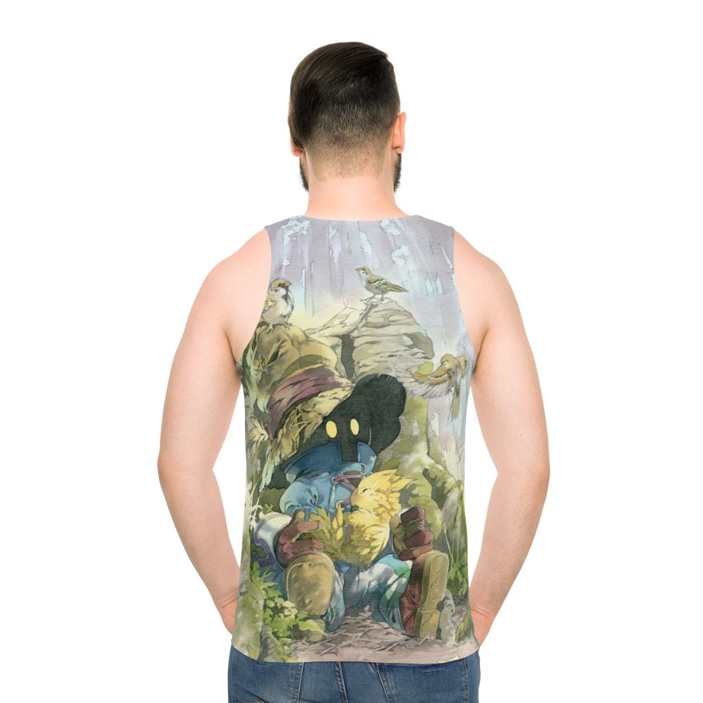 Vivi Rain Unisex Tank Top - men back