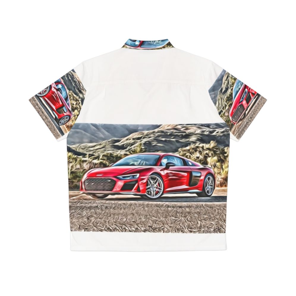 Audi R8 Supercar Hawaiian Shirt - Back