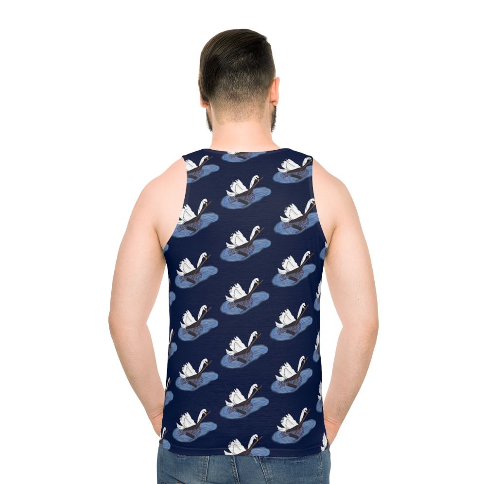 Farmer Swan Unisex Tank Top - men back