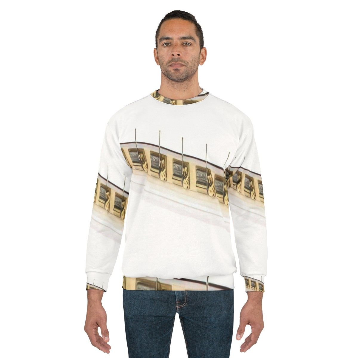 Avant Garde Sweatshirt Featuring Experimental Music Themes - men