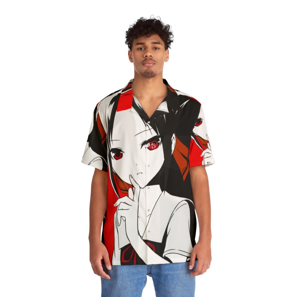 Kaguya Sama Hawaiian Shirt, featuring Kaguya Shinomiya from the anime and manga series "Kaguya-sama: Love is War" - People Front