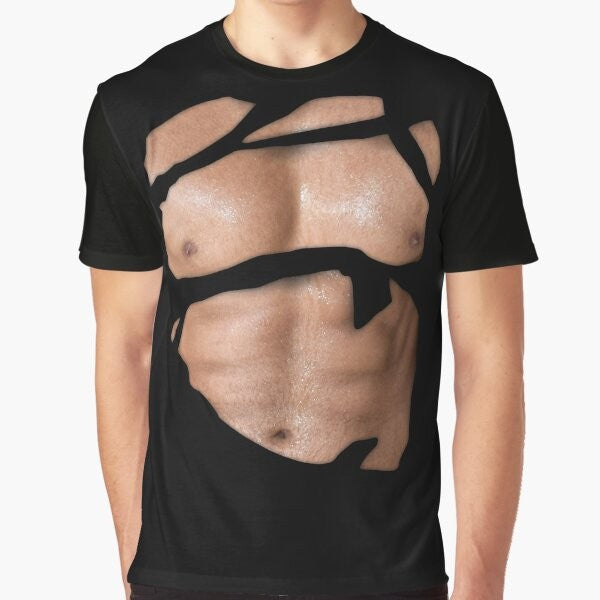 Dicky ripped graphic t-shirt with bold, shredded design