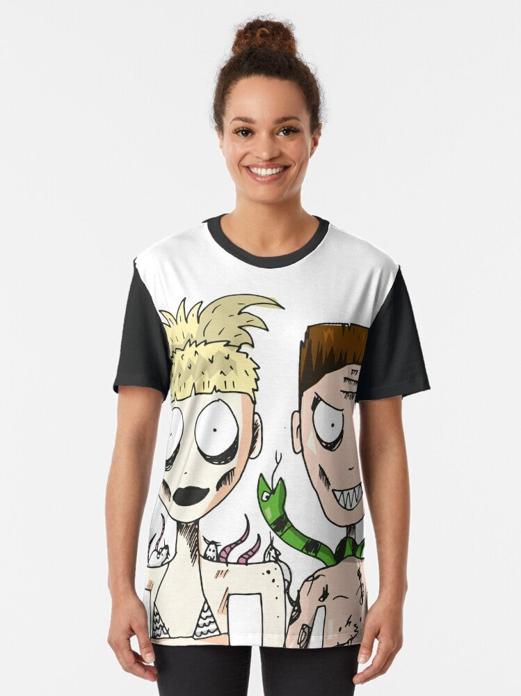 Die Antwoord Yolandi & Ninja Graphic T-Shirt featuring the iconic duo - Women