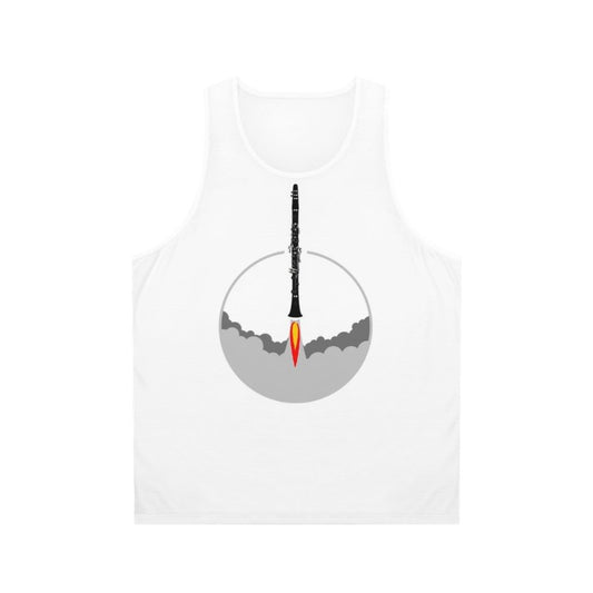 Clarinet Rocket Unisex Tank Top for Music Lovers