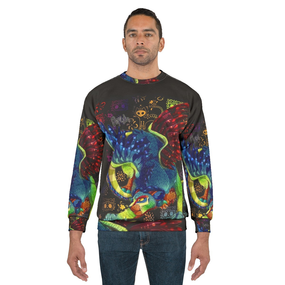 Pepita the Alebrije Coco Movie Inspired Feline Cat Sweatshirt - men