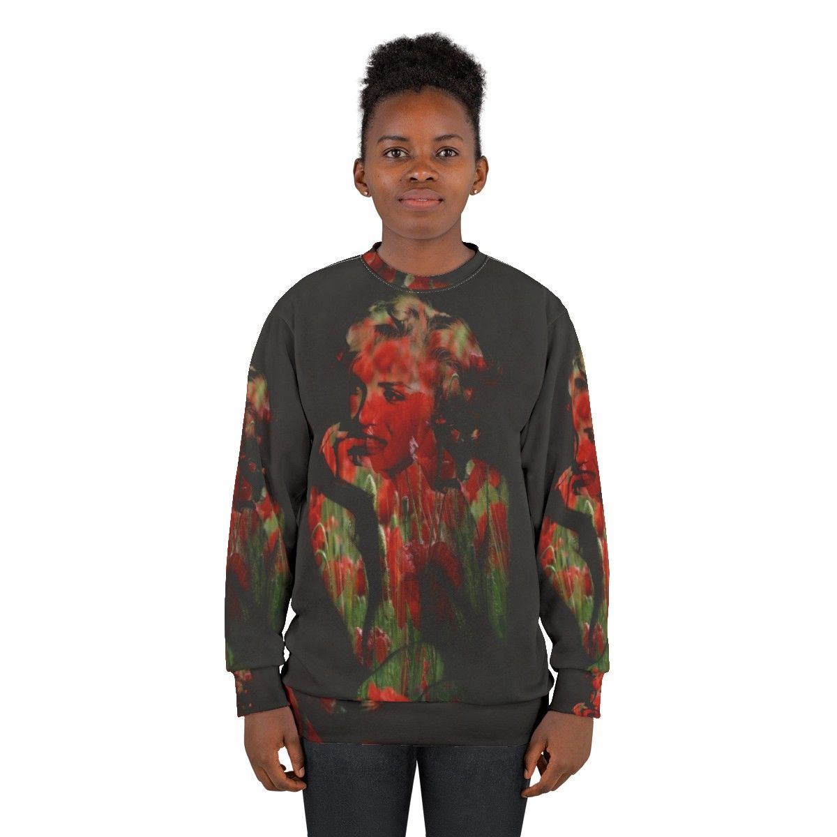 Addiction Calling Sweatshirt featuring abstract, colorful, neon design - women