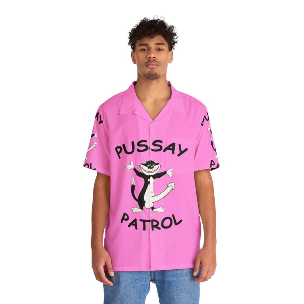 Pussay Patrol Hawaiian Shirt - People Front