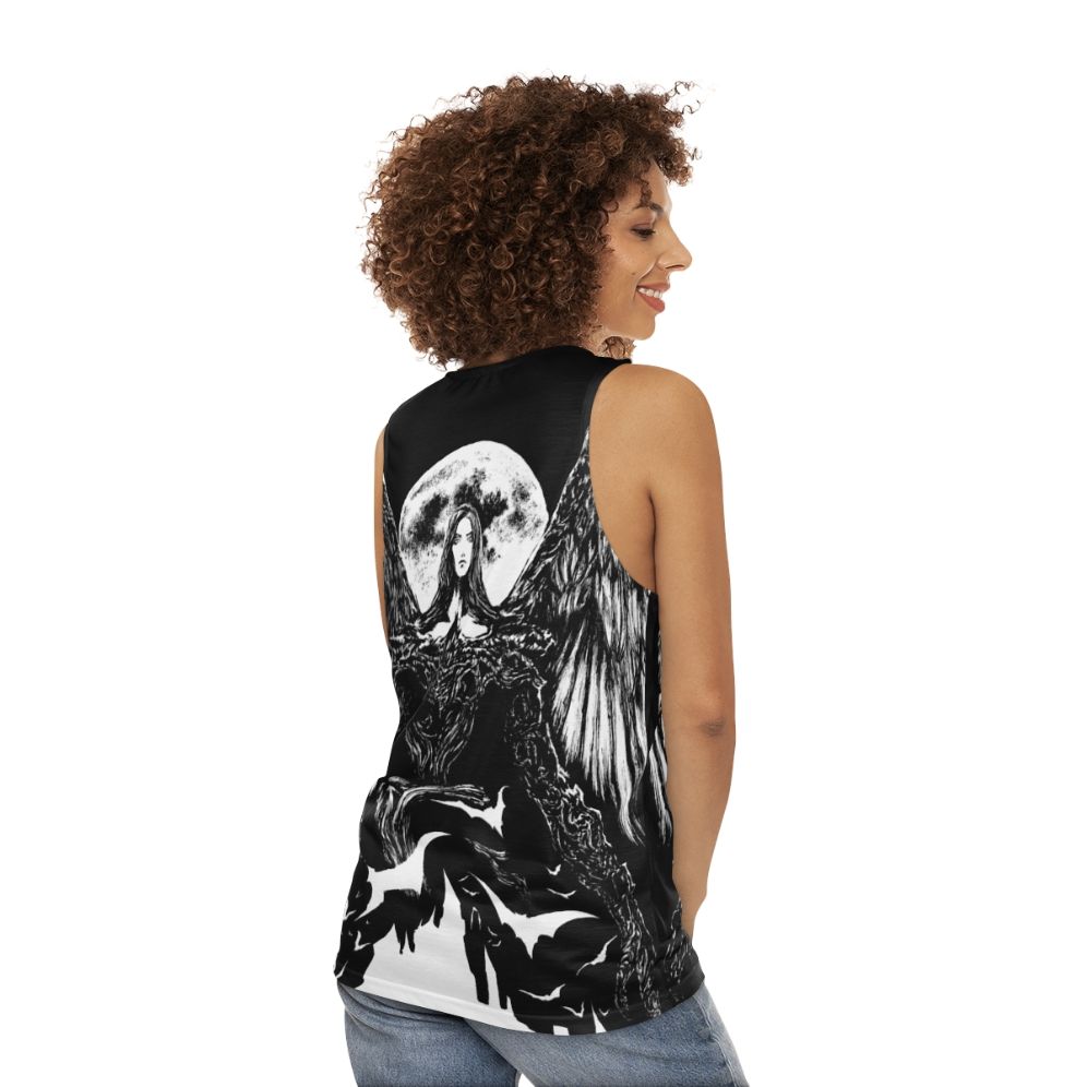 Vampire Night Unisex Dark Fantasy Gothic Tank Top - women back