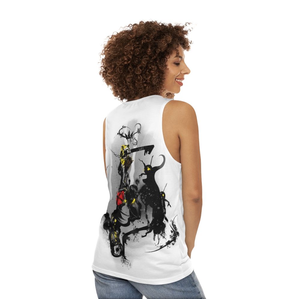 Kingdom Hearts Sora Keyblade Unisex Tank Top - women back