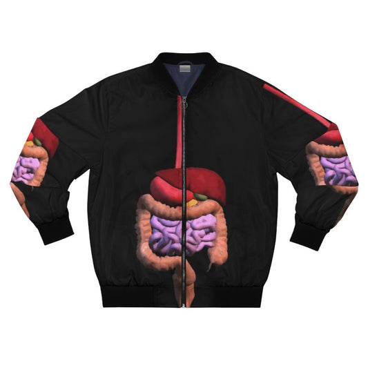 Digestive system anatomy bomber jacket for medical, biology, and science enthusiasts