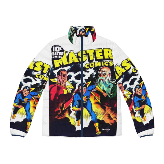 Master Comics No 23 Puffer Jacket with vintage comic book inspired design